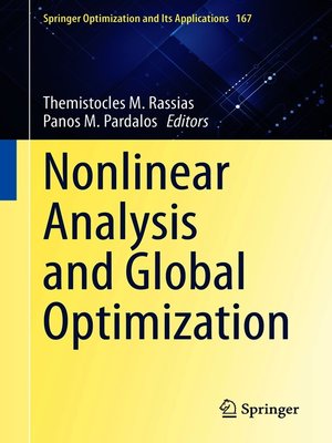 cover image of Nonlinear Analysis and Global Optimization